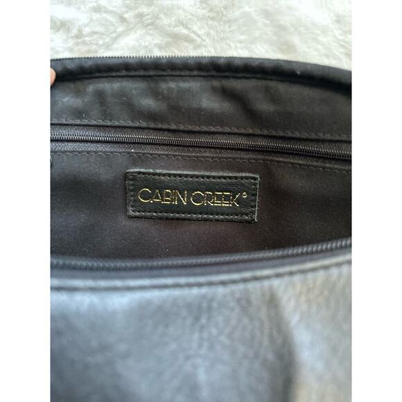 Vintage Cabin Creek Leather Crossbody Bag, 1980's Handbag, Vintage Crossbody Bag - Picture 6 of 15